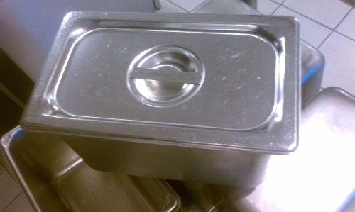 LOT 150 Used Vollrath 93400 Super Pan 3, 1/4 Size Food Pan Cover STAINLESS STEEL