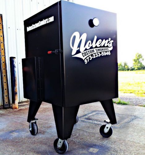 Insulated BBQ Vertical Reverse Flow Competition Smoker Non Rotisserie