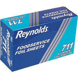 X4 BOXES REYNOLDS ALUMINUM FOIL SHEETS  FOODSERVICE SHEETS 500 COUNT EACH BOX