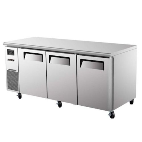 NEW Turbo Air 72&#034; J Series Stainless Steel Undercounter Refrigerator! 3 Doors!