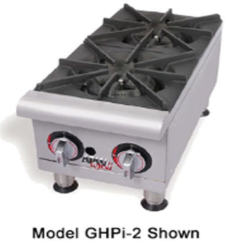 Apw ghp-2i hotplate, (2) 30,000 btu burners, countertop, gas, champion series for sale