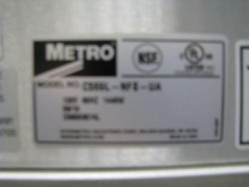 Metro mobile heated cabinet c569l-nfs-ua for sale