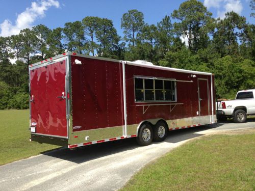 8.5x28 concession food trailer w/ sinks, gas, and fire suppresion for sale