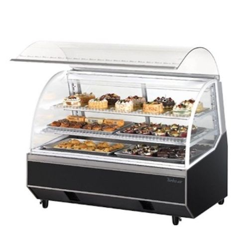 New turbo air 5ft frameless curved glass euro design refrigerated bakery case!! for sale