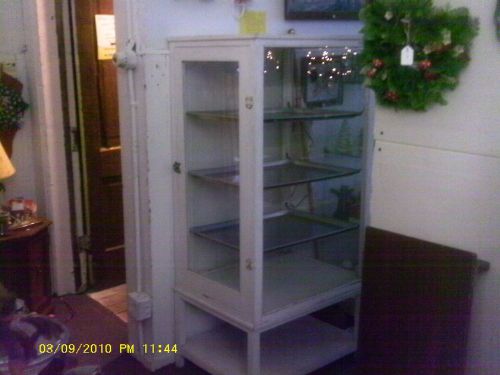 antique wood bakery display case