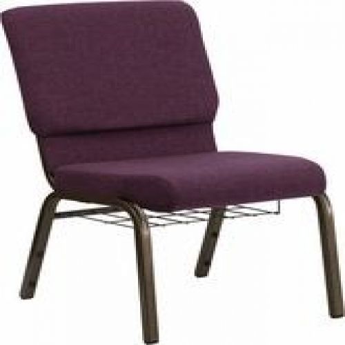 Flash Furniture FD-CH02185-GV-005-BAS-GG HERCULES Series 18.5&#034; Wide Plum Church