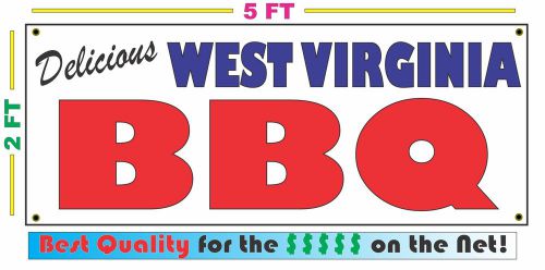 Full Color WEST VIRGINIA BBQ BANNER Sign NEW Larger Size Best Quality for the $$