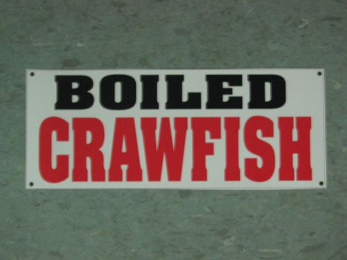 2 BOILED CRAWFISH BANNERS Sign NEW for Shop Delivery Restaurant Stand Cart FRESH