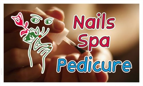 Bb554 nails spa pedicure salon banner sign for sale