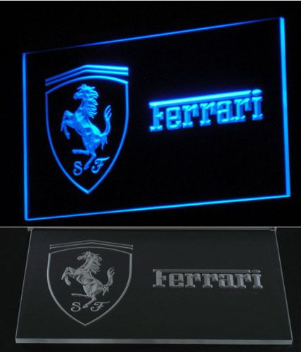 Ferrari LED Logo for Beer Bar Bub Pool Garage Billiards Club Neon Light Sign