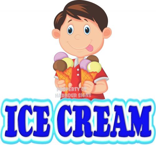 Ice Cream Decal 24&#034; Concession Restaurant Food Truck Vinyl Menu Sticker
