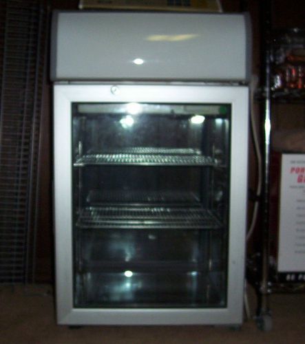 Glass Door Mini Counter Top Merchandiser / Refrigerator comercial grade used