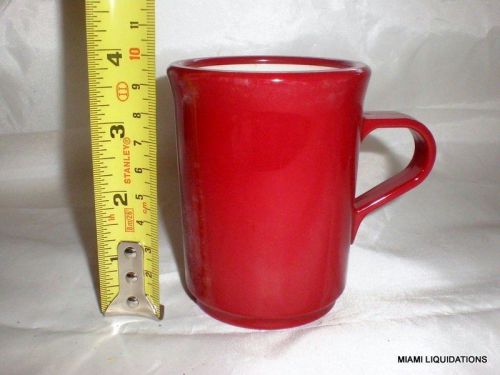 Lot of 36 valiant mug  red Continental Plastics 8006 retro vintage