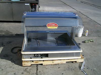 FOOD WARMER/MERCH  DOUBLE SIDED ,H PENNY,220V. C/TOP CIURVED 900 ITEMS ON E BAY