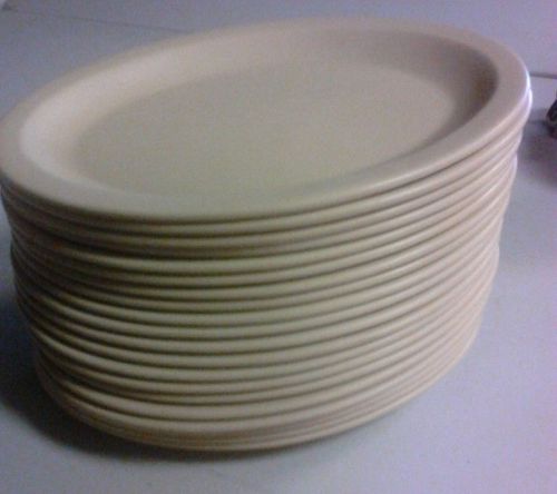 NDG/Superior Melamine Oval Platter Tan 12&#034;  stack of 20