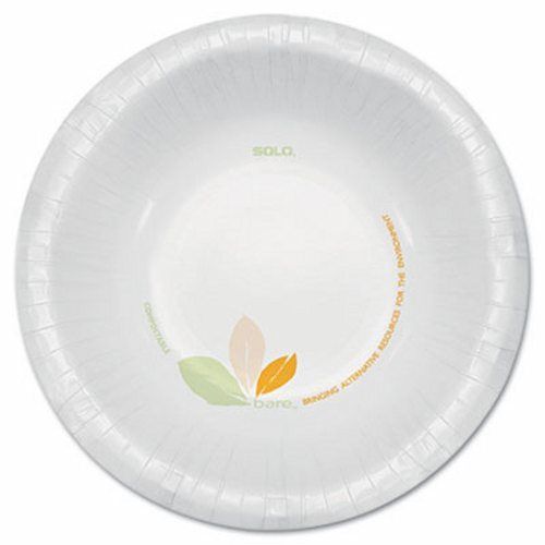 Solo Cup Paper Dinnerware, 12 oz. Bowl, Green/Tan, 500/Carton (SCCOFHW12J7234)