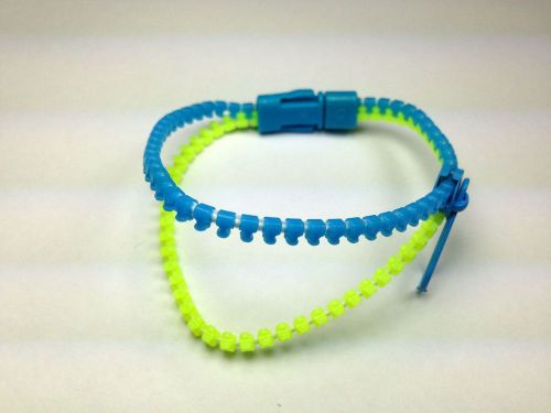 2&#034;  Zip Bracelet Mix  - in individual clear plastic capsules -    (250 Count)