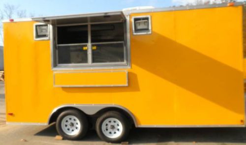 Concession trailer 8.5&#039;x16&#039; yellow - vending bbq food catering for sale