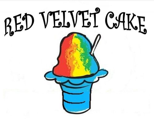 RED VELVET CAKE SYRUP MIX Snow CONE/SHAVED ICE Flavor GALLON CONCENTRATE FLAVOR