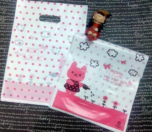 Wholesale Lot  50PCS bunny Plastic Gift bag, merchandise bag  23x33cm