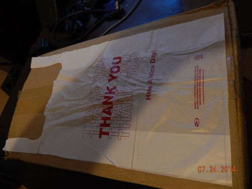 Plastic t-shirt bags, plastic 7x3.5x13 13 mic for sale