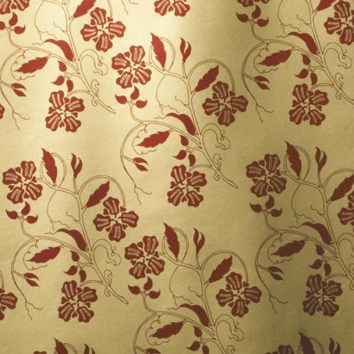 Gold BG, Burgundy Vines Gift Wrapping Paper, Counter Roll, 500mm x 50m