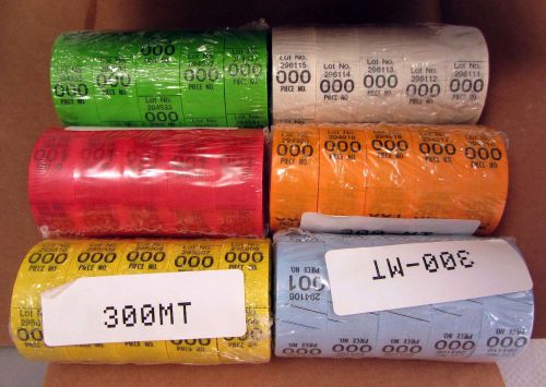 Mover&#039;s inventory tape box of 6 colors 30 rolls 300 labels each moving label for sale