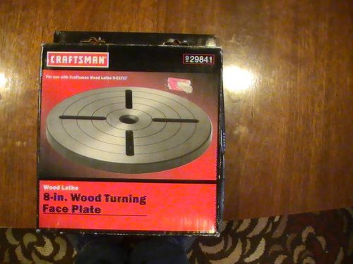Craftsman 8 inch Wood Turning Face Plate 9 29841 New