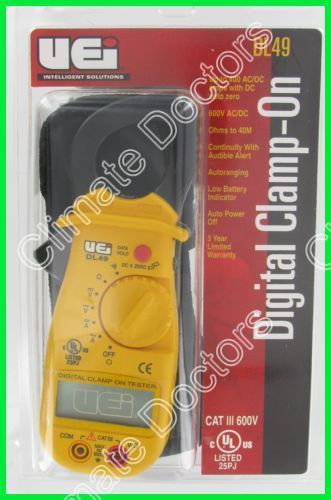 Uei dl49 digital clamp on amp meter hvac new for sale