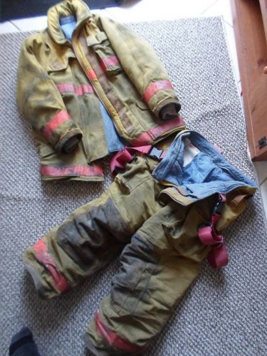 firefighter turnout bunker gear coat and pants set