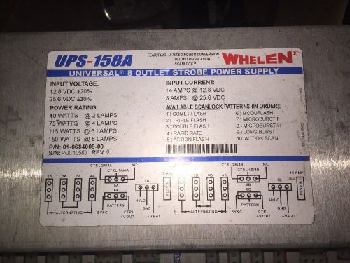 Whelen UPS-158A Strobe Power Supply for LED Strobe Lights