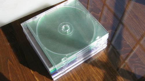 Lot of 10 Jewel Cases CD DVD Used Standard Storage