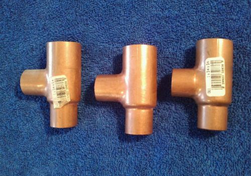 1&#034; x  3/4&#034; x 3/4&#034; copper tee reducer reducing  ships quick &amp; free!! for sale