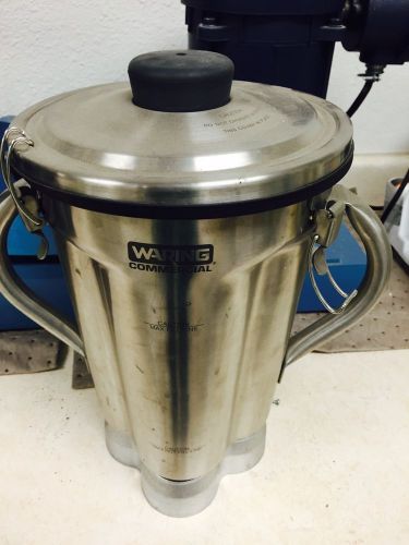 Waring 1 Gallon Stainless Mixer Container - Locking  Lid