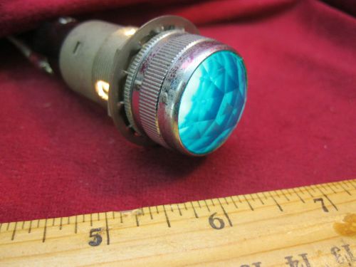 Dialco dialight 1&#034; faceted jewel green lens panel mount indicator/pilot  light for sale