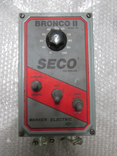 Warner Bronco II Model 163 DC Motor Speed Control Drive 115 AC 10 Amps *Tested*