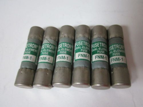 Lot of 6 cooper bussmann fnm-1 fuse new no box for sale