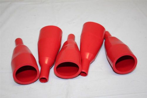 Mueller #23 (lot of 5) alligator clip insulators red made in usa for sale