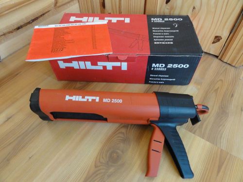 HILTI MD 2500 Epoxy Dispenser with Box and Manual