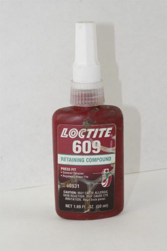 Loctite 609 retaining compound press fit use by date 04/09 (60931) for sale