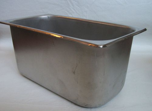 Stainless steel deep pans ovens 12-1/2&#034; x 6 3/4&#034;  x 6 &#034; deep  steam table pan for sale