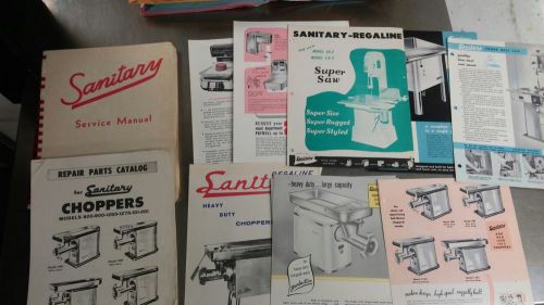Sanitary Scale service manual, meat saws,slicers, choppers,scales, advertising
