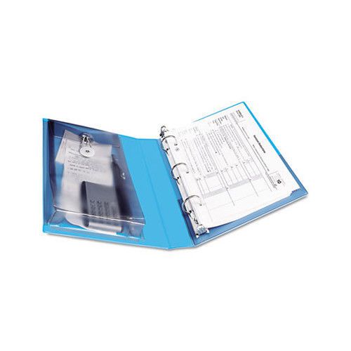 Avery Protect and Store View Mini Binder with Round Ring Blue