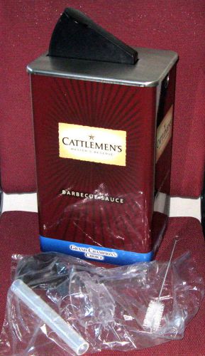 Cattleman&#039;s Commercial Grade Restaurant  Large Dispenser 17&#034; x 7&#034; 1.5 Gallon