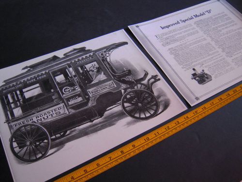 Antique Cretors Popcorn Wagon 2 Print Set - Improved Special Model &#034;D&#034;