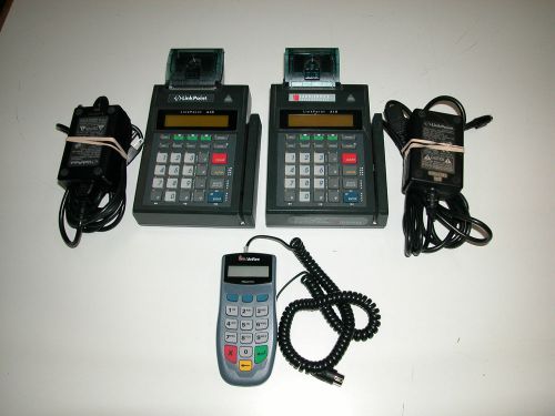 2 LinkPoint LPAIO Credit Card Terminals with 1 Verifone PINpad 1000se pinpad