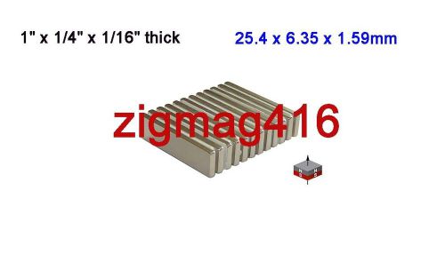48 pcs of  N52, 1&#034;x 1/4&#034; x 1/16&#034;  Neodymium Block Magnets