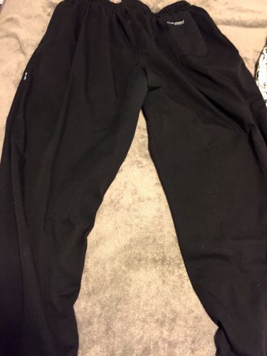 New Chef Works NBBP Basic Baggy Chef Pants, Black, Large