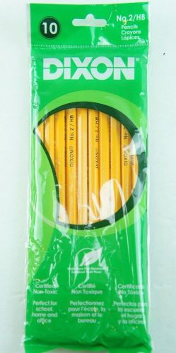 Dixon No 2 HB Pencils 10 Pack Certified Non Toxic