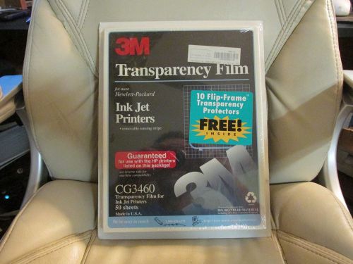 3M Transparency Film Ink Jet Printers CG3460-SEALED-50 Sheets